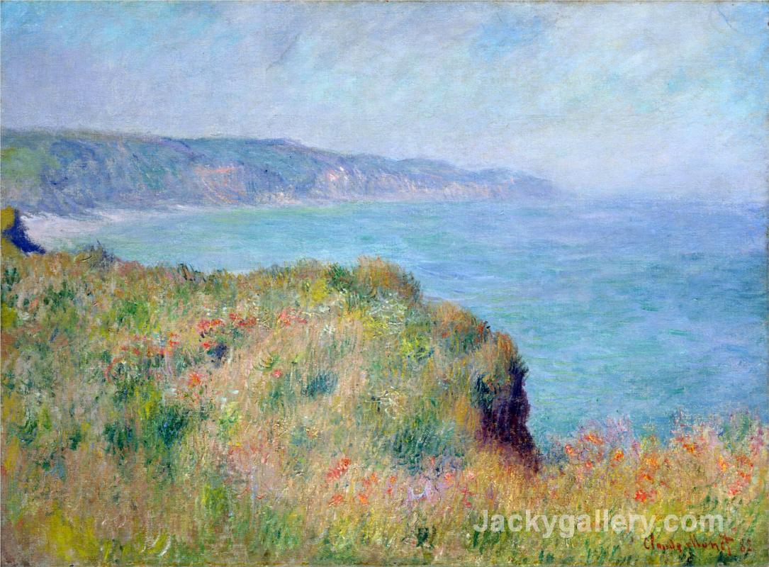 Cliff near Pourville by Claude Monet paintings reproduction